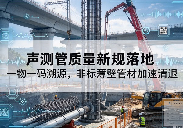 依兰声测管质量新规落地，一物一码溯源，非标薄壁管材加速清退
